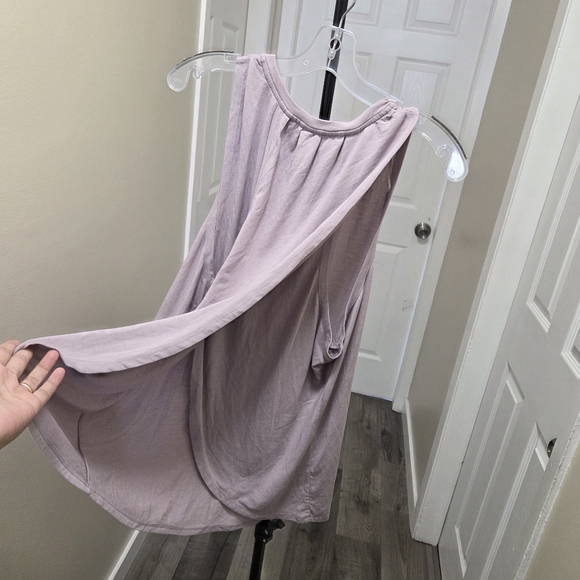 Diadora Modal Blend Light Pink Sleeveless Swing Tank Flowy Soft Minimalist Top - Picture 5 of 7